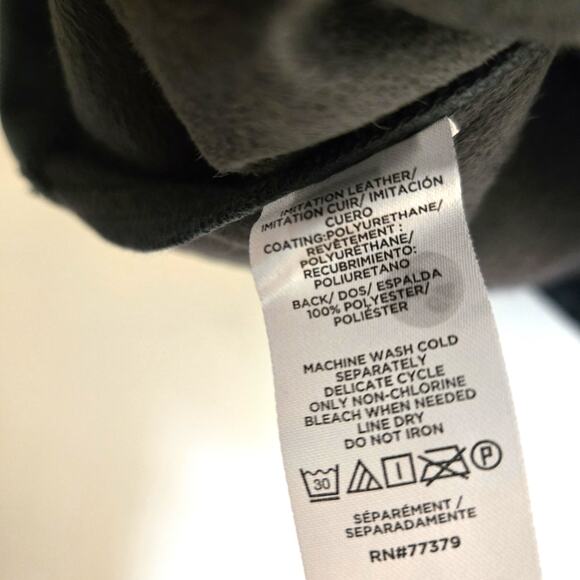 NWT Ann Taylor Faux Leather Peplum Top XS - Deep Teal / Forest Green - Picture 7 of 8